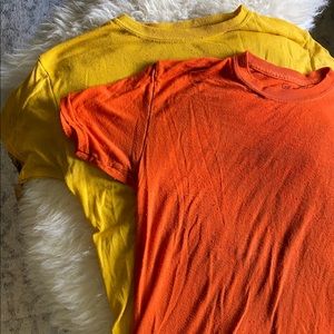 Vintage paper thin tees, super thin tshirts, set of 2, small/medium fit